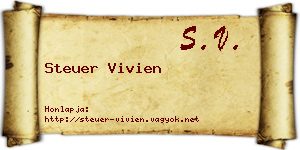 Steuer Vivien névjegykártya